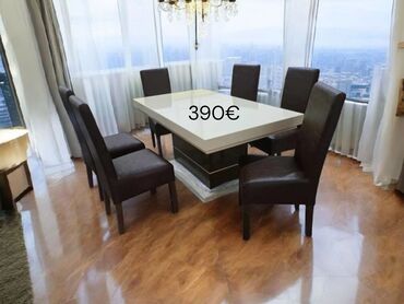 Setovi stolova i stolica: Elegantni trpezarijski setovi – sto sa 6 stolica - Dizajn: moderan — 9