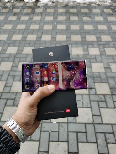 mingecevirde ucuz telefonlar: Huawei Mate 30 Pro, 256 ГБ, цвет - Серебристый, Отпечаток пальца, Face ID