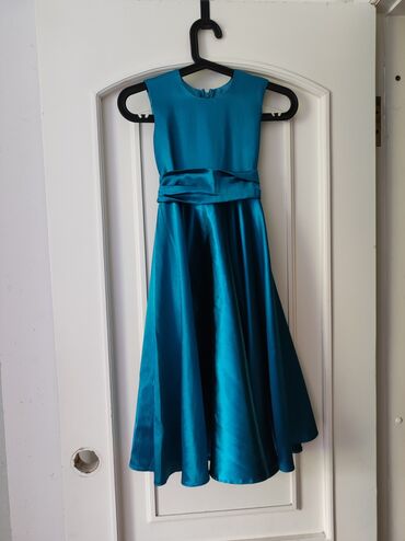 нарядный платья: Детское платье, цвет - Синий, Б/у