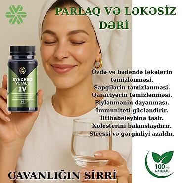 optitech vitamin c: SYNCHRO VITALS IV – 100% natural tərkibli qida əlavəsi (60 kapsul) — 1