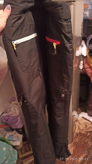 Спортивные штаны: Штаны, С карманами, С надписью, Корея, Болонь, Зима — 5