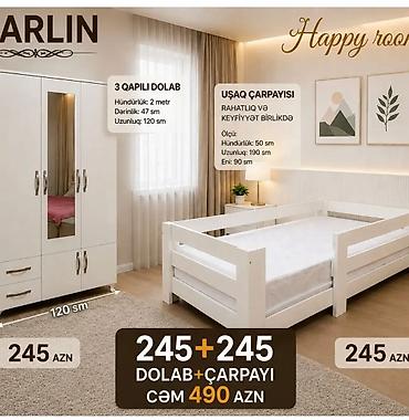 Uşaq otağı üçün ağ rəngli dəst - 3 qapılı dolab • Hündürlük: 2 metr lalafo.az -da Uşaq otağı üçün ağ rəngli dəst - 3 qapılı dolab • Hündürlük: 2 metr