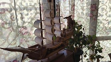 Деревянный декоративный корабль — ручная работа Отдаю в хорошие руки at lalafo.kg Деревянный декоративный корабль — ручная работа Отдаю в хорошие руки