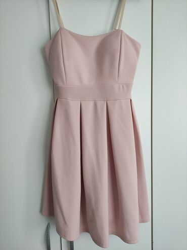 puder roza haljina: S (EU 36), bоја - Roze, Drugi stil, Na bretele