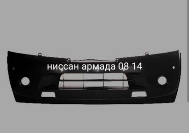 авто тряпка: Передний Бампер Nissan 2010 г., Новый, цвет - Черный, Аналог