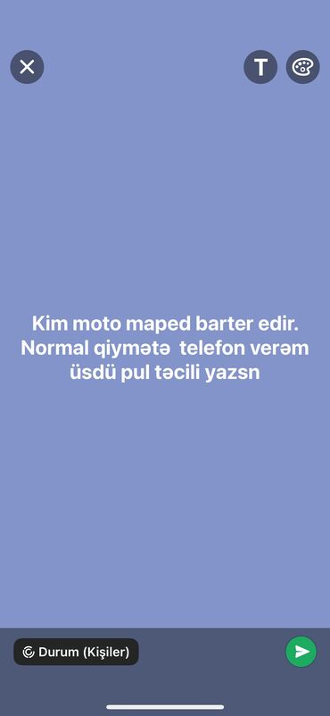 mataskletlər: Tufan - s50, 50 sm3, 2024 il, 10 km
