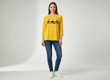 sukienki w koty damskie: Moda, Bluzka damska, rozmiar M