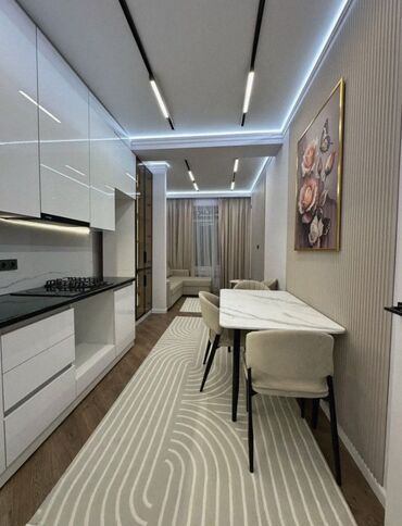 раздольный ак жол: 2 комнаты, 59 м², Элитка, 8 этаж, Дизайнерский ремонт