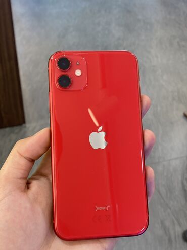 Apple iPhone: IPhone 11, 64 GB, Qırmızı, Face ID