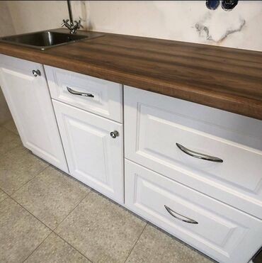 Кухонные гарнитуры: Кухонный гарнитур, Новый, В рассрочку, цвет - Белый, МДФ, Бесплатная доставка — 20