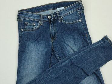 jeansy w plamy: Jeansy, H&M, S (EU 36), stan - Dobry