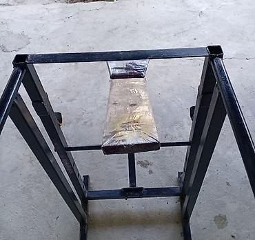 ucuz velosiped: Çoxfunksiyalı güc skamyası və ştanq dayağı - Material: qalın profilli — 4