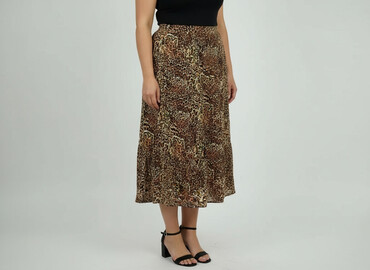brązowa spódnice maxi: Women`s skirt, size 2XL