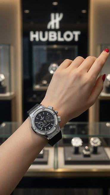 aldo saat: Hublot Chronograph – premium qol saatı - Korpus: polad və qızılı — 8