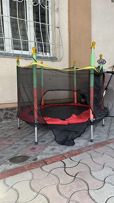 маленький детский батут: Батут Каркасный, Б/у — 4