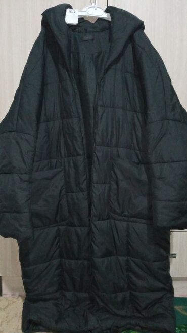 пуховик куртка женская: Пуховик, Длинная модель, С капюшоном, Оверсайз, M (EU 38), L (EU 40)