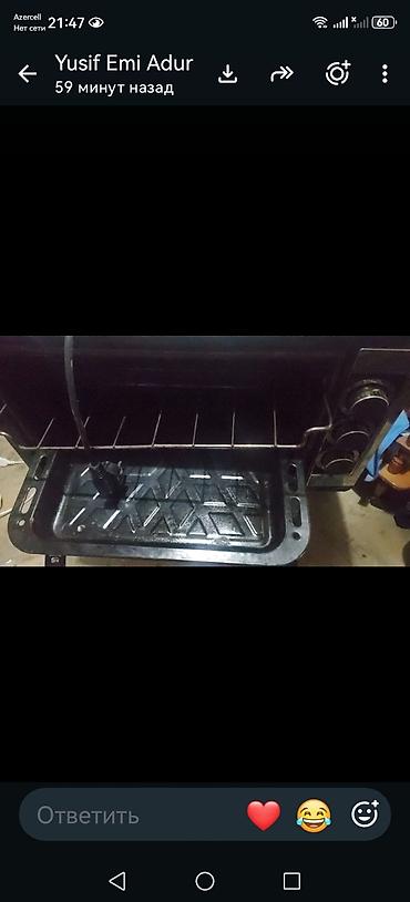 elektrik plitə: Elektrik mini soba – stolüstü tip - Korpus: metal, qara ön panel və — 3