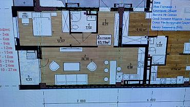 building: 2 комнаты, 63 м², Золотой квадрат Элитка, 6 этаж, ПСО (под самоотделку) — 2