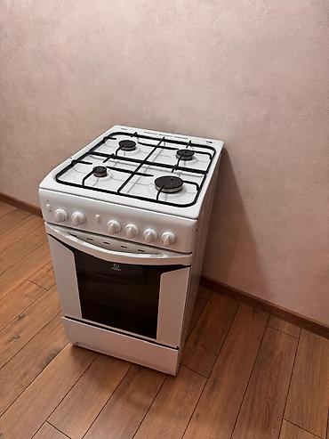 type 1: Газовая печь, Indesit, Б/у, Напольная, цвет - Белый, Полная оплата — 1