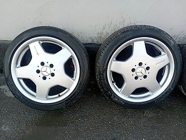 e6 3: Литые Диски R 18 AMG, Комплект, отверстий - 5, Б/у — 5