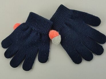 niebieska czapka zimowa: Rękawiczki, 14 cm, stan - Zadowalający