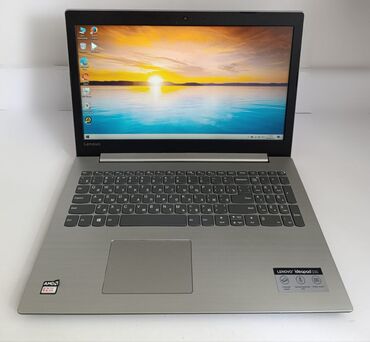 часы с экраном: Ноутбук, Lenovo, 8 ГБ ОЗУ, AMD E, 15.6 ", Б/у, Для работы, учебы, память SSD