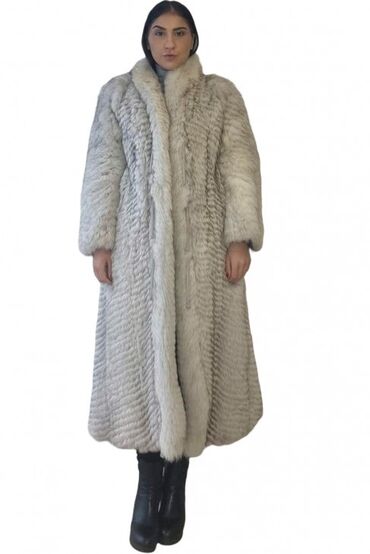 Fur coats: M (EU 38), With lining, color - Beige