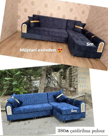 Divanlar: Künc divan, Yeni, Açılmayan, Bazasız, Nabuk, Ünvana pulsuz çatdırılma — 8