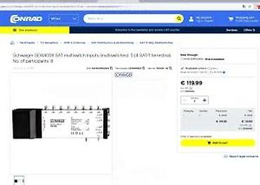 Aksesoari za TV i video: Schwaiger SEW4058 SAT multiswitch 5/8 - Tip: SAT multiswitch sa 5 — 7