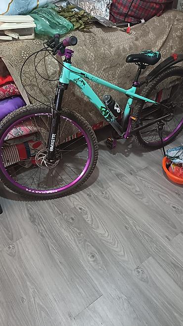Dağ velosipedləri: Dağ velosipedi – BMX GTR - Rəng: firuzəyi-göy çərçivə, bənövşəyi — 1