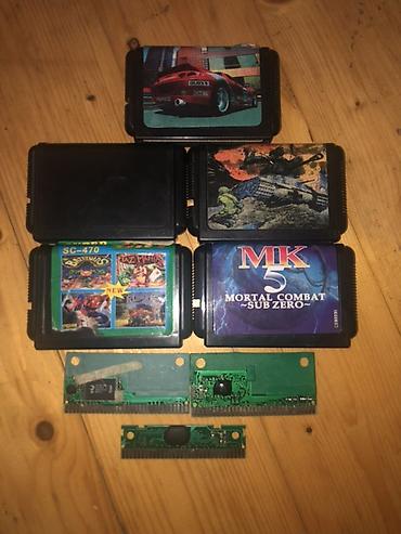 ucuz playstation 4 oyunları: Mega Drive/SEGA üçün oyun kartricləri dəsti. Dəstdə görünənlər: - MK5 — 1