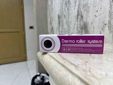 minoxidil 5: Derma Roller 🔴 Dəriyə masaj edir ⚫ Məsamələri açır 🟡 Serum Vurduqda