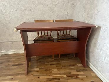 qoz: Mebel dəsti – yemək/iş masası - Material: ağac əsaslı lövhə — 1