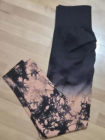 Helanke, biciklistički šortsevi: Ženske sportske helanke sa visokim strukom - Kroj: visok, širok pojas — 16