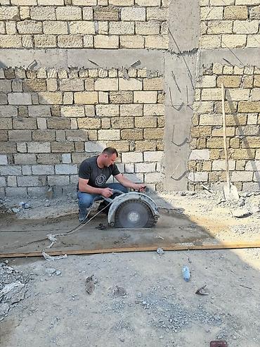 qaynaq isleri: Beton kəsmə və deşik açma xidməti - Beton, dəmir-beton, asfalt və daş — 1