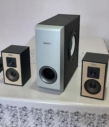 Musiqi mərkəzi,dinamiklər.2+1 Aktiv Sabvufer "Samsung" və kolonkalar