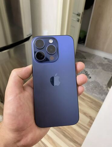 накопитель для ноутбука: IPhone 15 Pro, Колдонулган, 128 ГБ, Көк, Заряддоочу түзүлүш, Коргоочу айнек, Каптама, 89 %