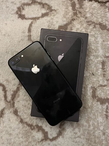 Apple iPhone: IPhone 8 Plus, 64 GB, Black Titanium, Barmaq izi