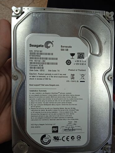 seagate: Накопитель, Б/у, Seagate, HDD, Для ПК