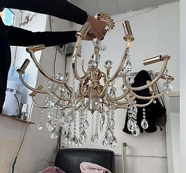 İşıqlandırma: Çılçıraq, 8 lampa, Metal — 4