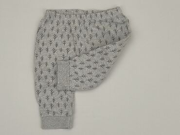 legginsy szary melanż: Baby material trousers, 6-9 months, 68-74 cm, condition - Very good