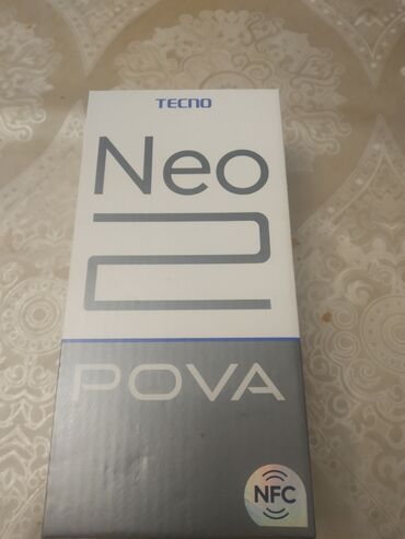 Tecno Pova Neo 2, 128 GB, rəng - Gümüşü, Qırıq, Sensor, Barmaq izi