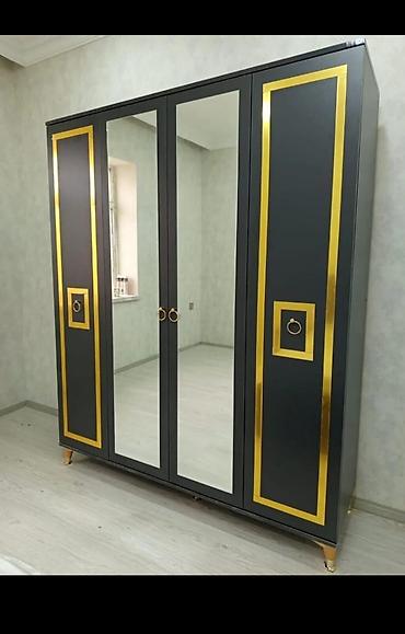 Yeni, 4 qapılı, Güzgülü, Açılan, Düz dolab — 2