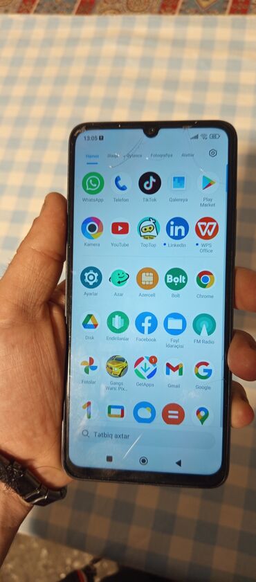 iphone se 2: Poco C65, 256 GB, rəng - Göy, Barmaq izi