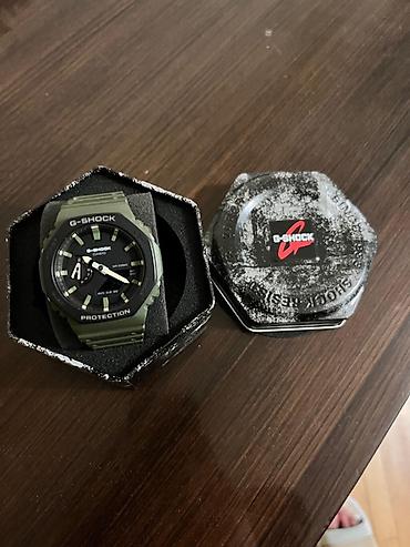 Aksesuarlar: Casio G-SHOCK saatı – GA-2100 seriyası (yaşıl rəng) - Korpus: yüngül — 4