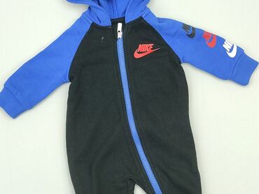 eleganckie czarne spodenki: Pajacyk, Nike, 0-3 m, stan - Bardzo dobry