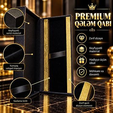 bayraq lent: Premium Qələm Qabı - Zərif və təmtəraq­lı dizayn: Qızılı dekor — 3