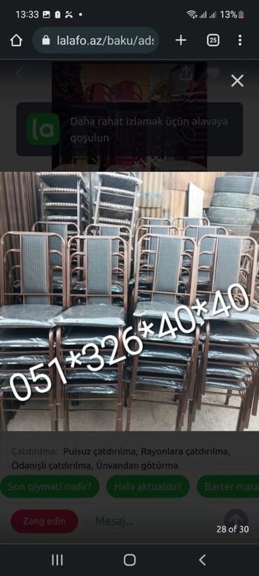 Stullar: Stul stullar oturacaq stullar Stol stul stol stul stol stul Masa ve — 19