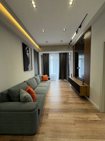 асанбай сити: 3 комнаты, 80 м², Элитка, 9 этаж, Дизайнерский ремонт