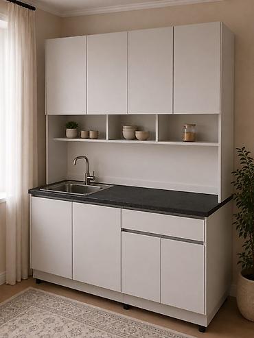 silver kitchen: Кухонный гарнитур, Новый, В рассрочку, ДСП, Платная доставка — 1